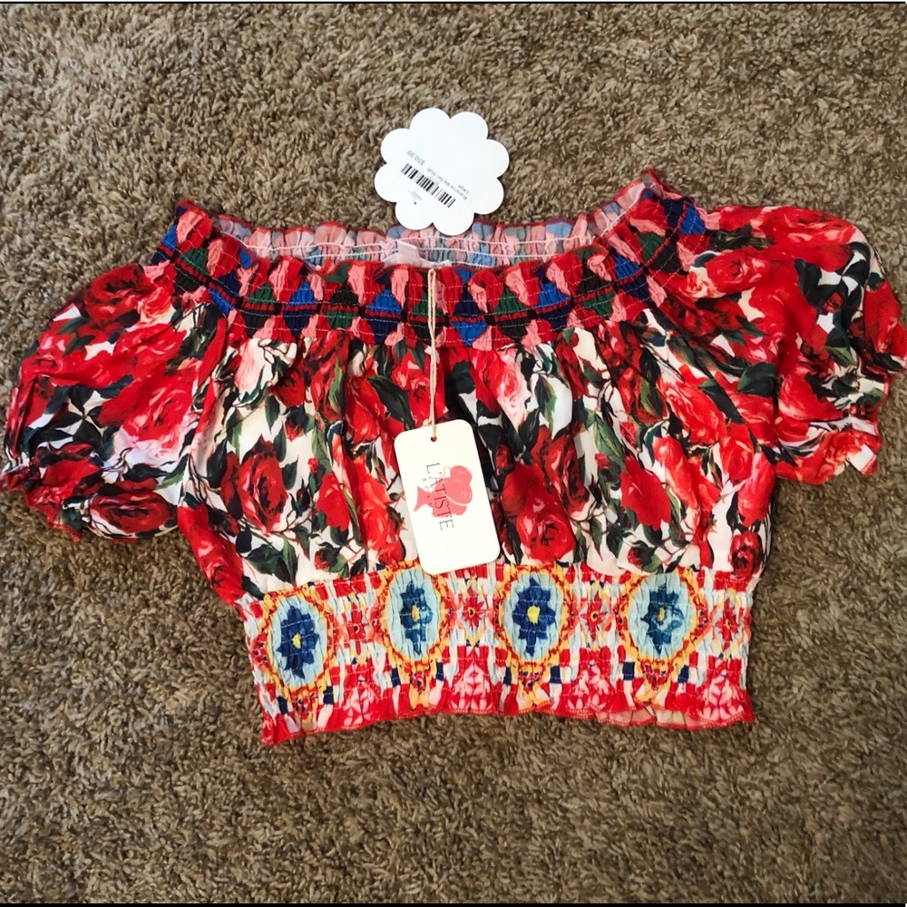 Printed Crop Top